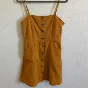 Mustard Yellow Jean Dress